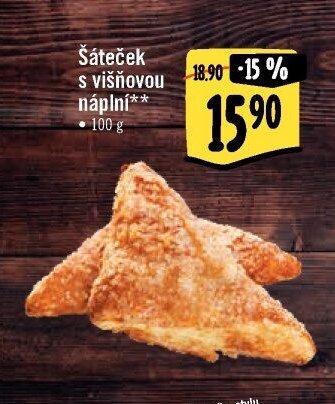 Šáteček s višňovou náplní