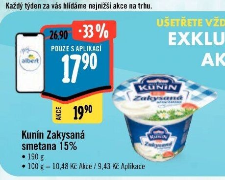 Kunín Zakysaná smetana 15%