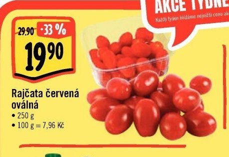 Rajčata červená oválná