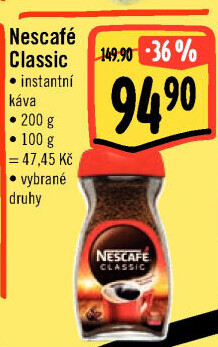 Instantní káva Nescafé Classic