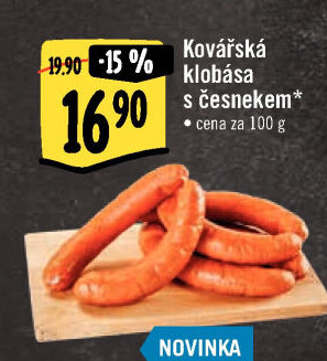 Klobása kovářská s česnekem