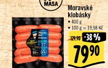 Moravské klobásky Láďa Grileman Kostelecké uzeniny