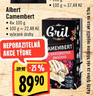Sýr Camembert na gril Albert Gril