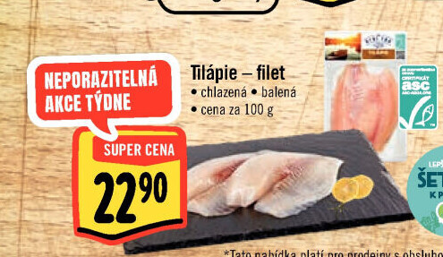 Tilápie nilská filety Albert