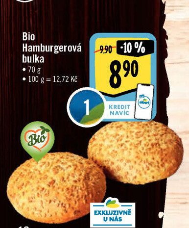 Bulka na hamburger bio