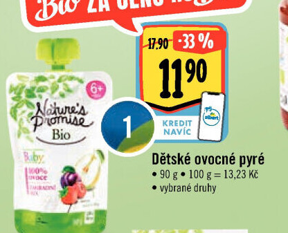 Kapsička ovocná 100% Bio Baby Nature'