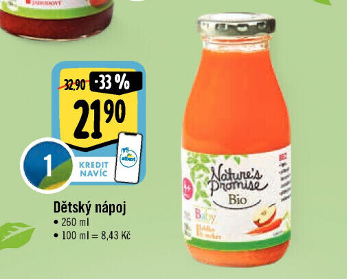 Nápoj dětský bio Nature'