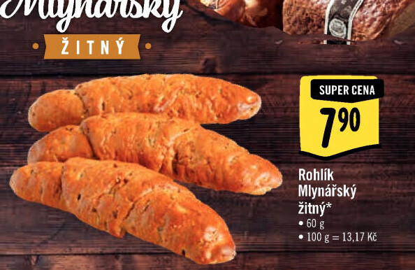 Rohlík Mlynářský žitný Albert