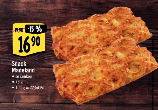 Snack Madeland se šunkou La Lorraine