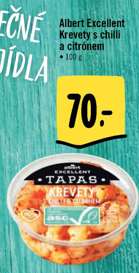 Tapas Krevety s chilli a citronem Albert Excellent