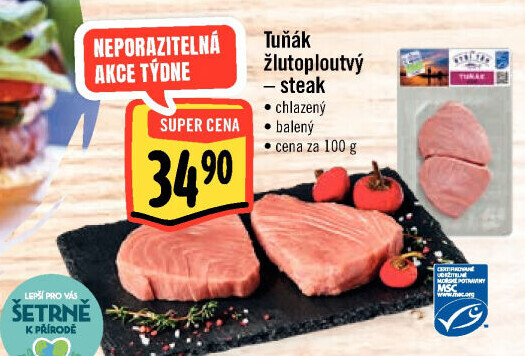 Tuňák žlutoploutvý steak Albert