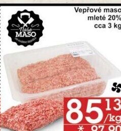Maso mleté vepřové