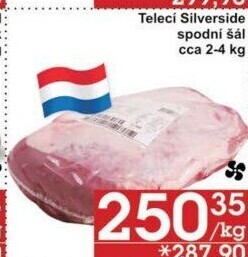 Telecí kýta spodní šál - silverside