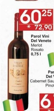 Víno Merlot Veneto Villa d'
