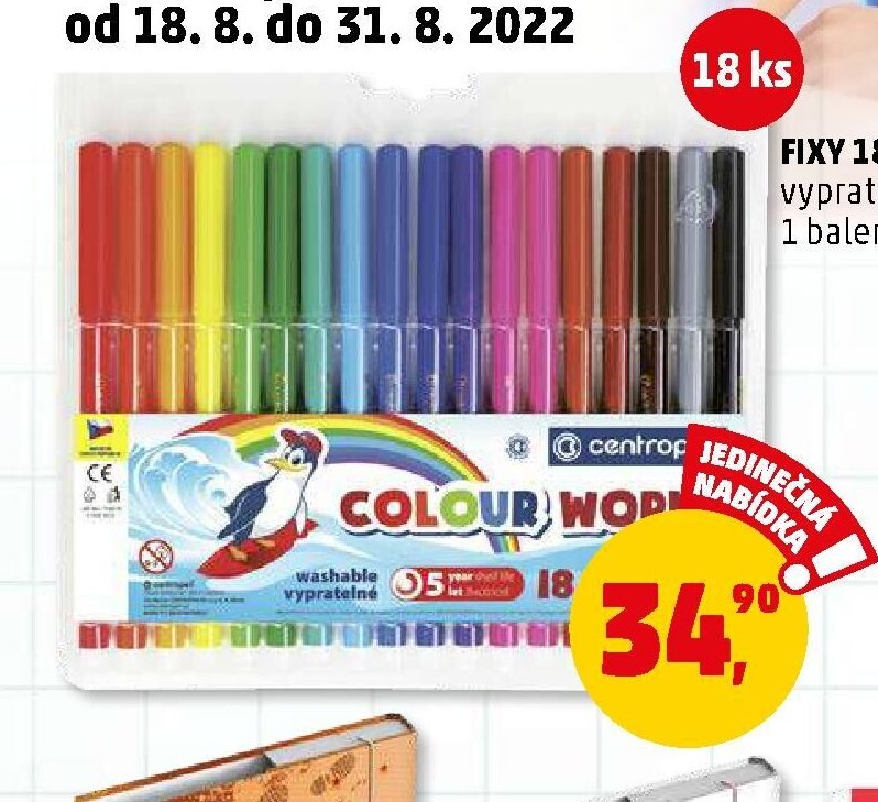 FIXY 18 KS vypratelné