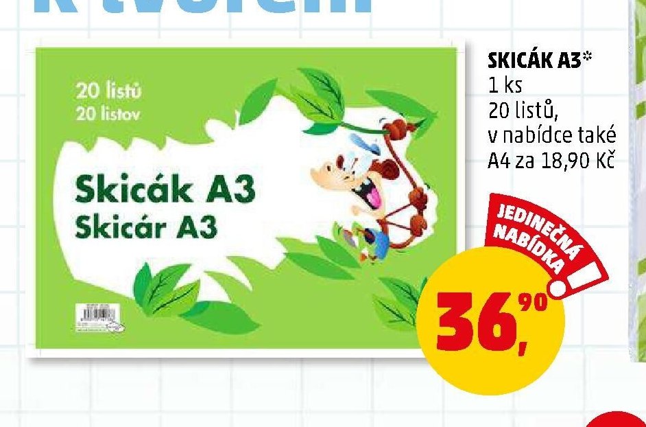 Skicák A3
