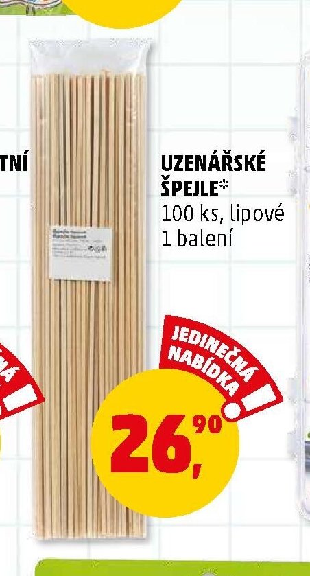 Uzenářské špejle 100 ks