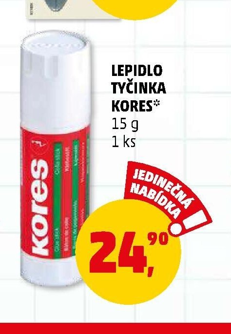 Lepidlo tyčinka Kores 15 g