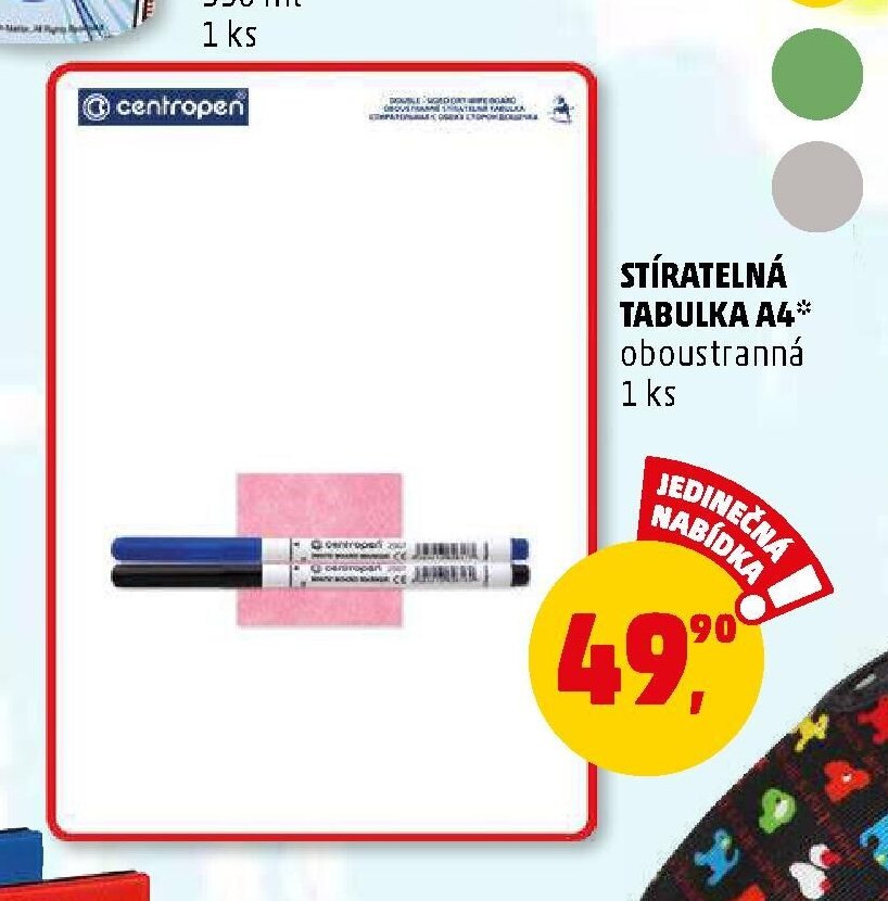 STÍRATELNÁ TABULKA A4*