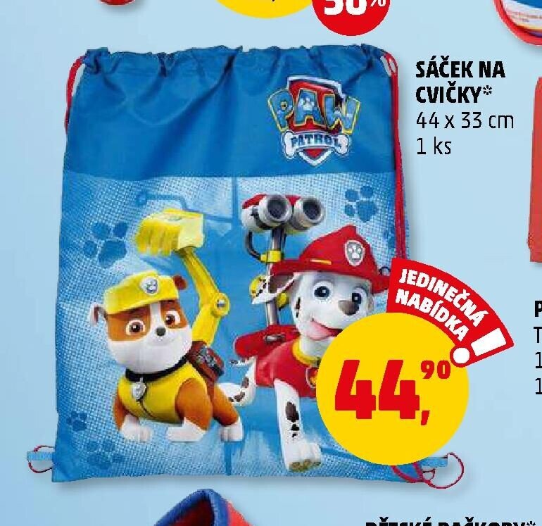 SÁČEK NA CVIČKY 44 x 33 cm