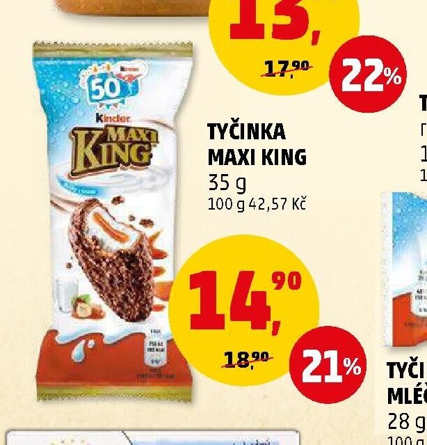 Tyčinka Kinder Maxi King