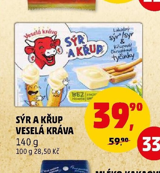 Sýr a křup Veselá kráva