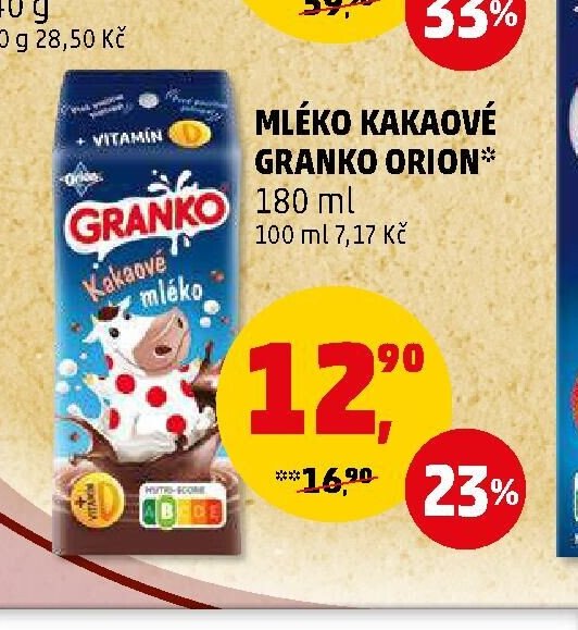 Mléko kakaové Granko Orion