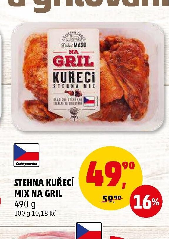 STEHNA KUŘECÍ MIX NA GRIL