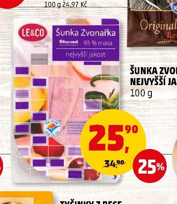 ŠUNKA ZVONAŘKA NEJVYŠŠÍ JAKOST