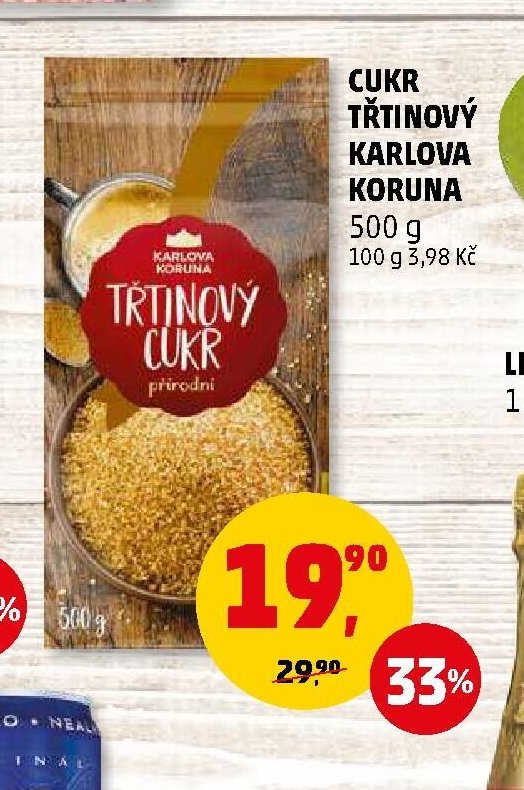 Cukr třtinový Karlova Koruna
