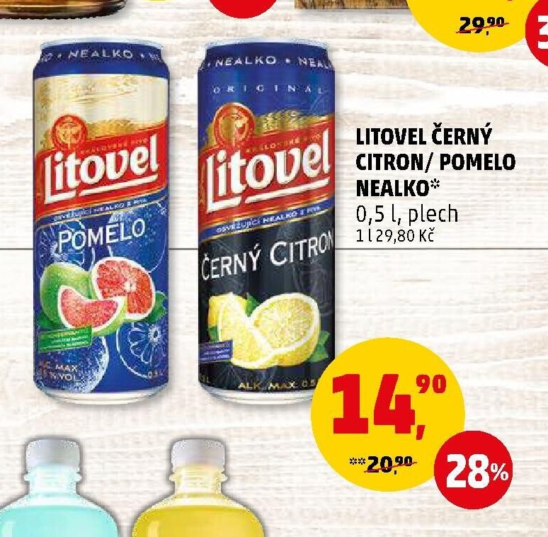 Litovel černý citron / pomelo nealko