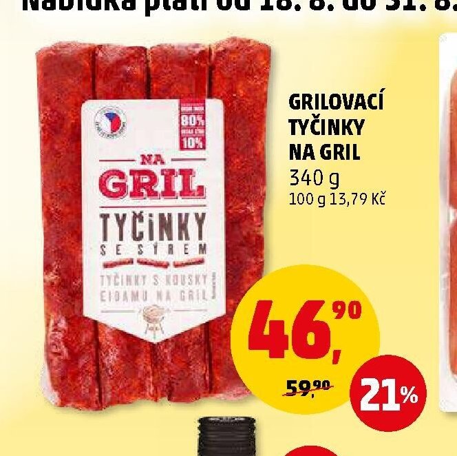 Grilovací tyčinky na gril