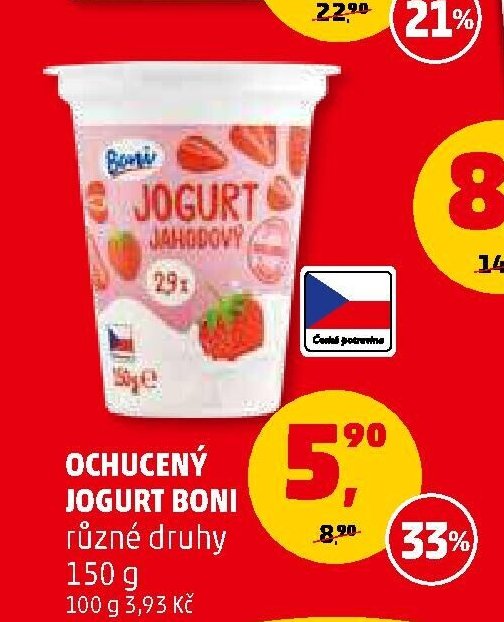 Ochucený jogurt Boni