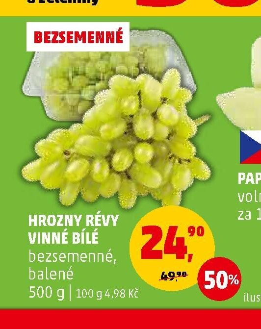 Hrozny révy vinné bílé