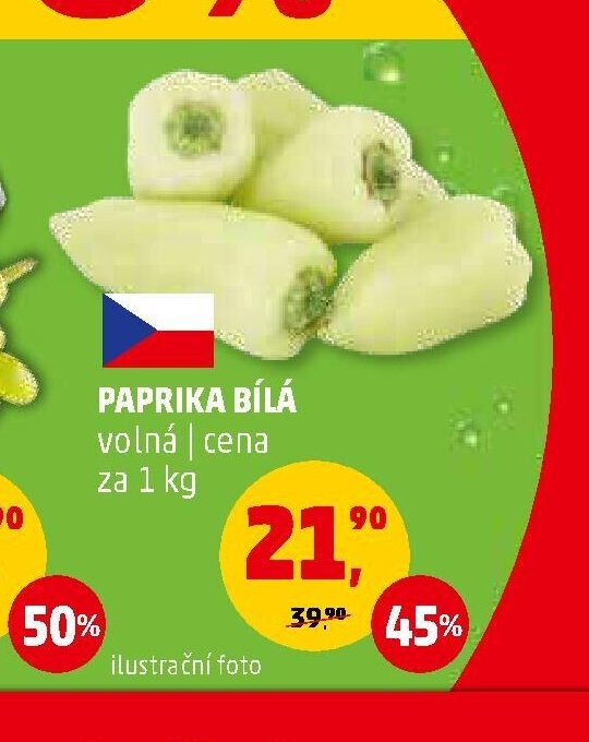 Paprika bílá