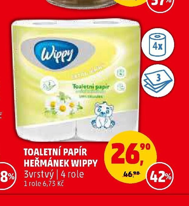 Toaletní papír Heřmánek Wippy
