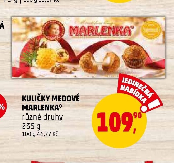 KULIČKY MEDOVÉ MARLENKA*