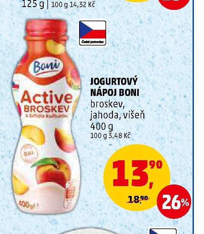 Jogurtový nápoj Boni