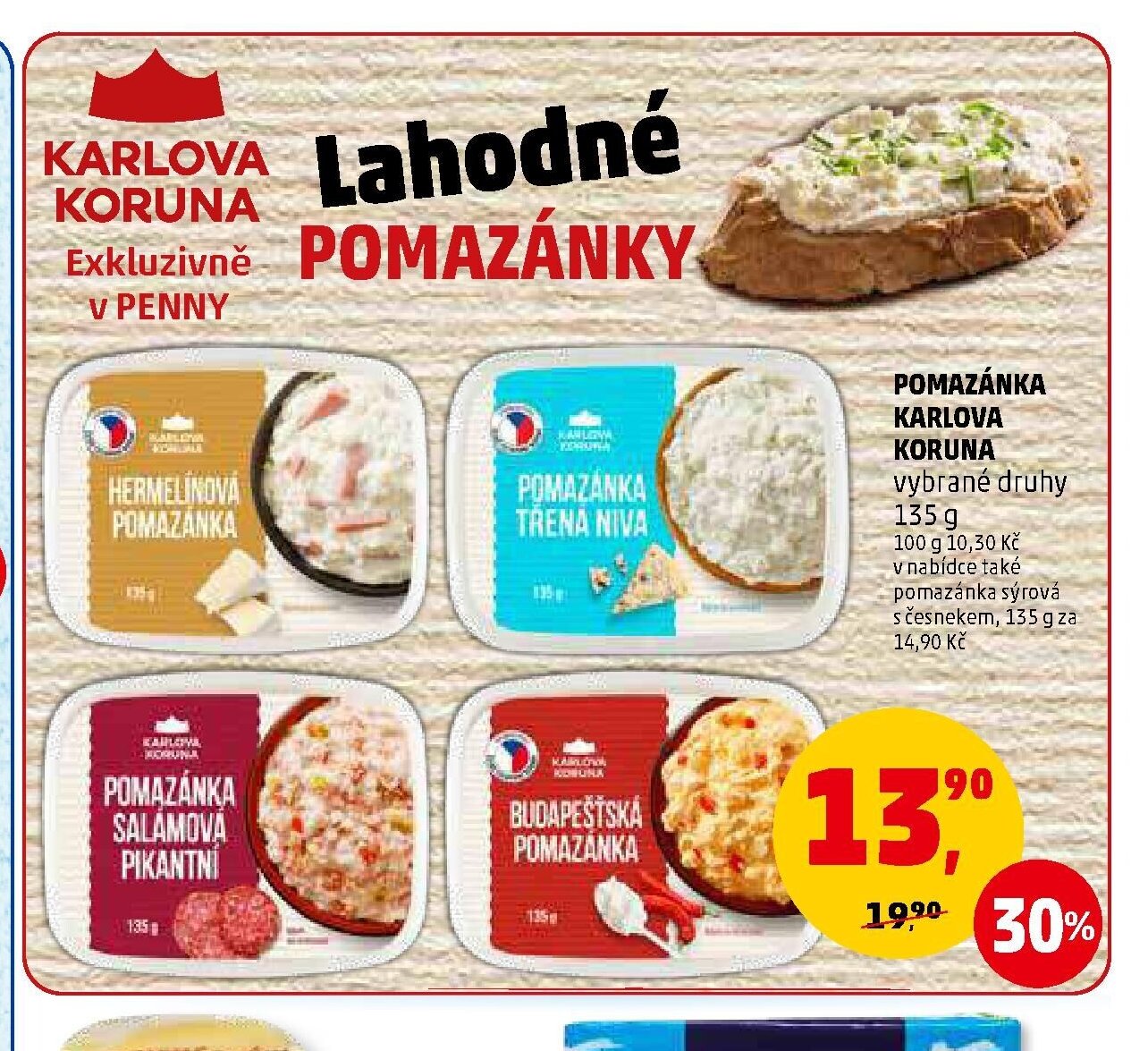 Pomazánka Karlova Koruna