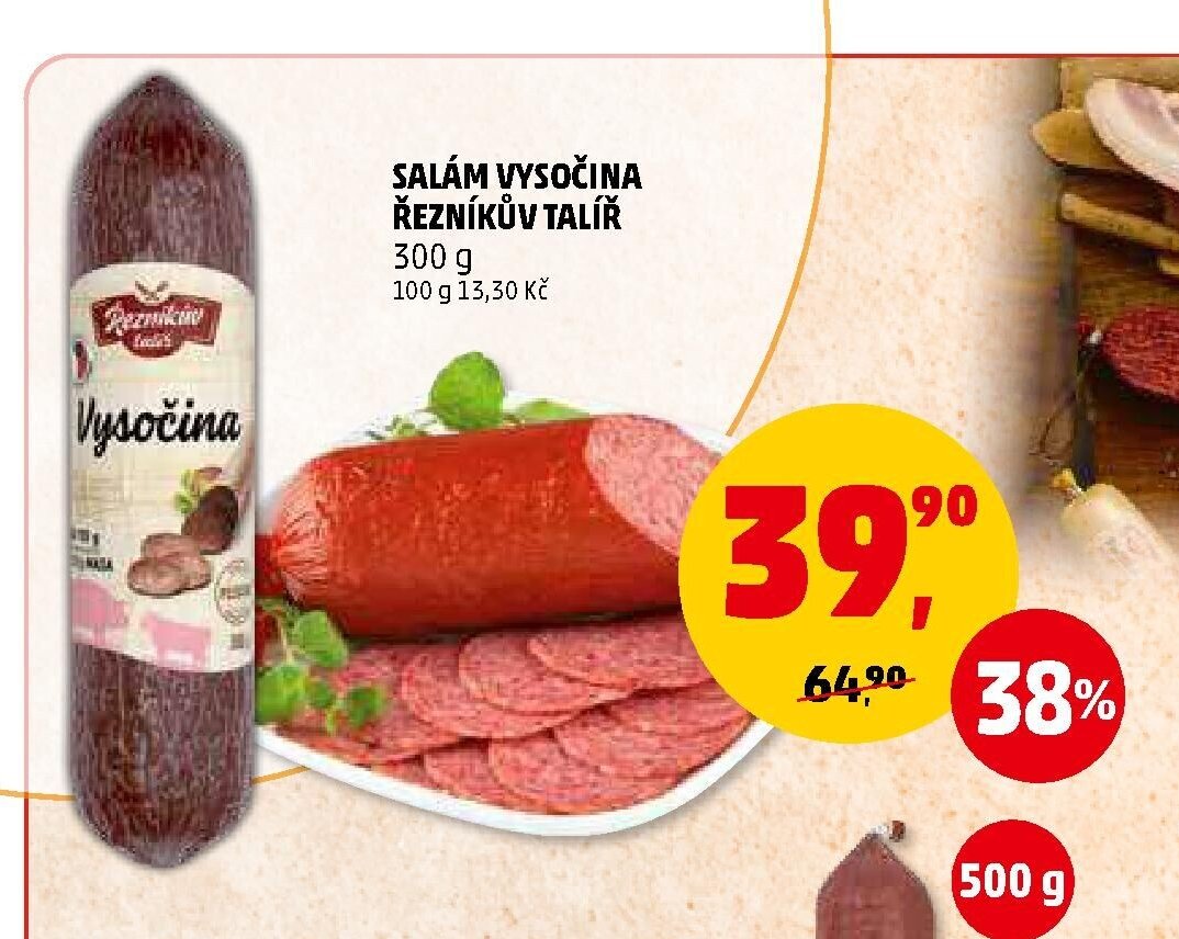 SALÁM VYSOČINA ŘEZNÍKŮV TALÍŘ