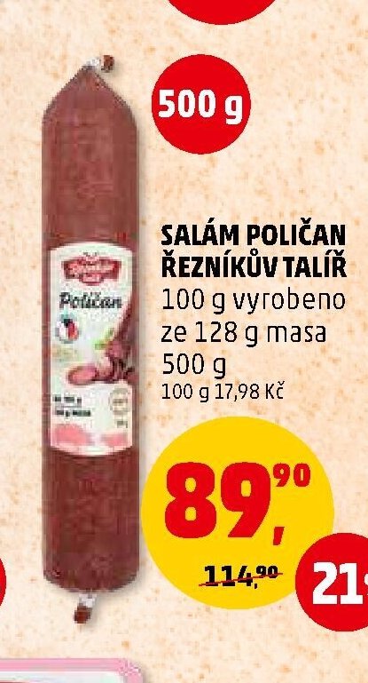 SALÁM POLIČAN ŘEZNÍKŮV TALÍŘ