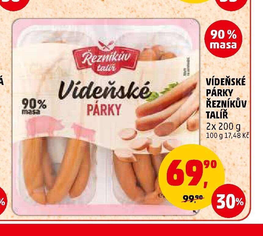 VÍDEŇSKÉ PÁRKY ŘEZNÍKŮV TALÍŘ