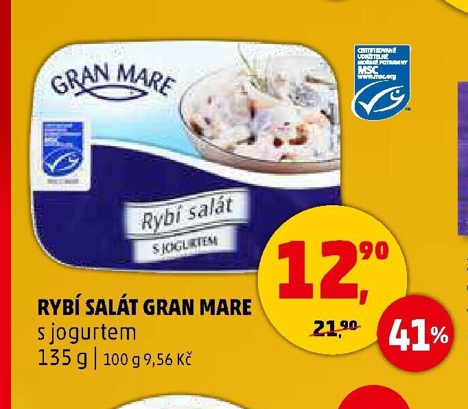 RYBÍ SALÁT GRAN MARE s jogurtem 135 g