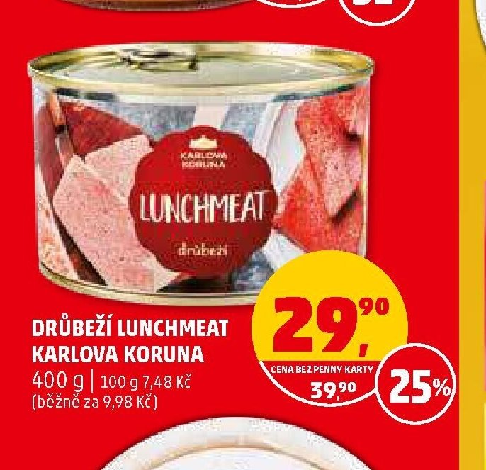 DRŮBEŽÍ LUNCHMEAT KARLOVA KORUNA 400 g