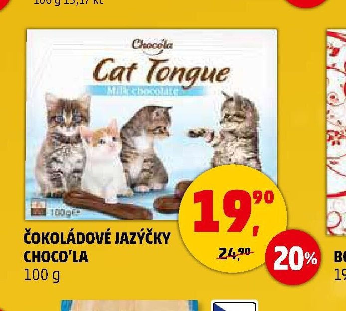 ČOKOLÁDOVÉ JAZÝČKY CHOCO'LA
