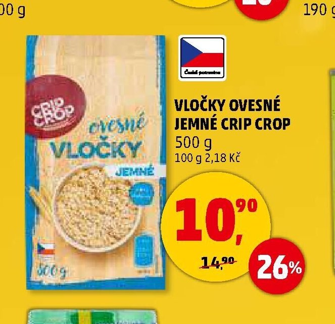 VLOČKY OVESNÉ JEMNÉ CRIP CROP