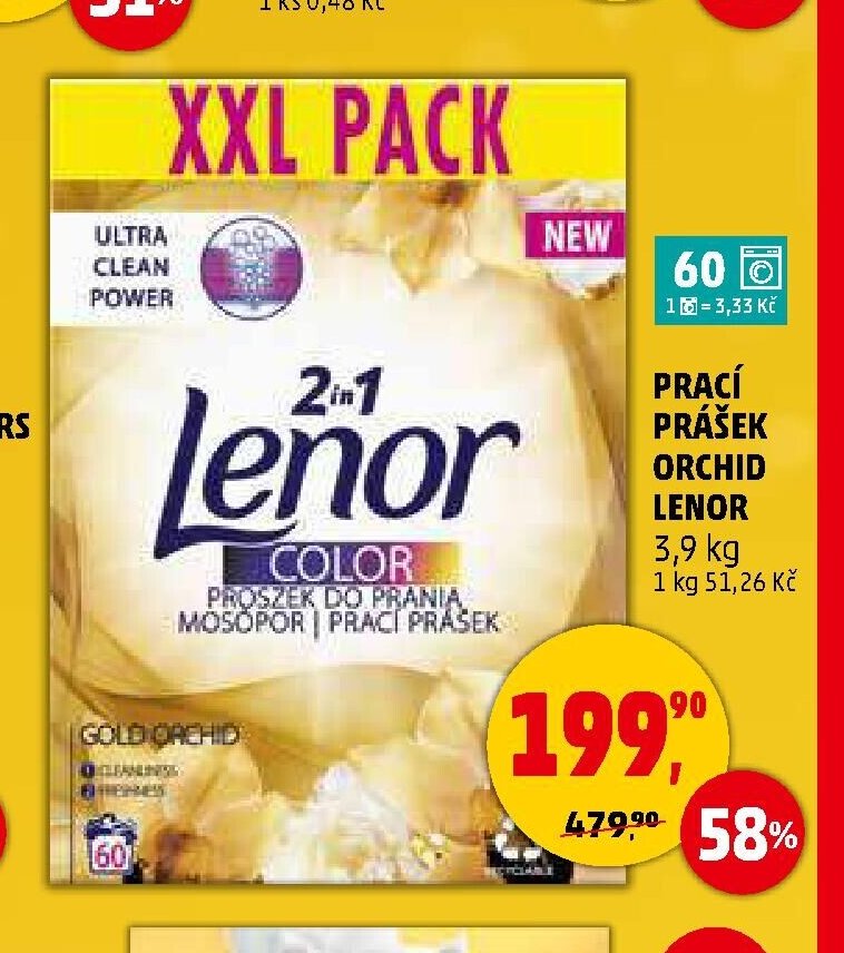Prací prášek Orchid Lenor