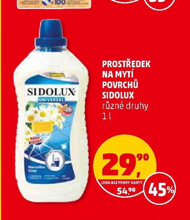 Prostředek na mytí povrchů Sidolux