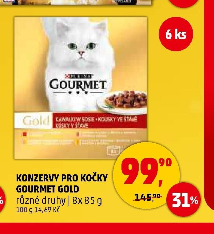 Konzervy pro kočky Gourmet Gold