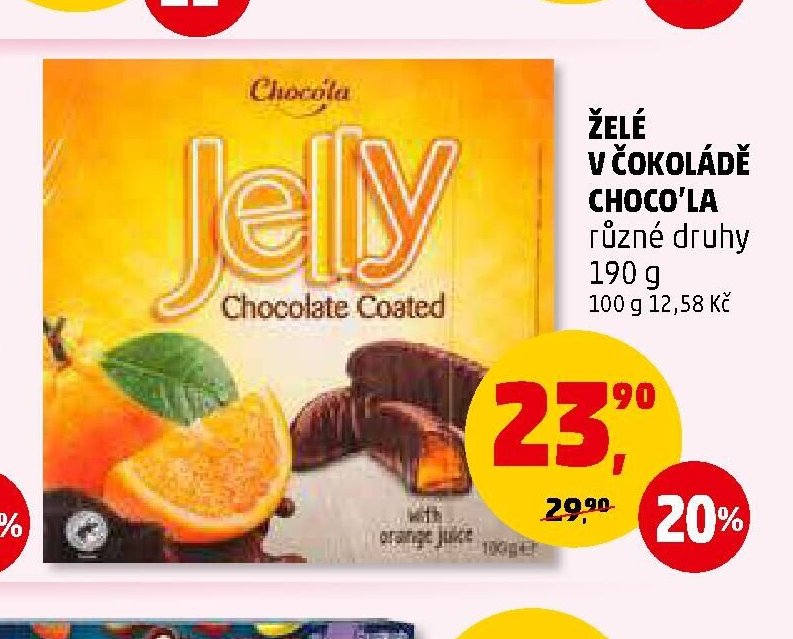 ŽELÉ V ČOKOLÁDĚ CHOCO'LA